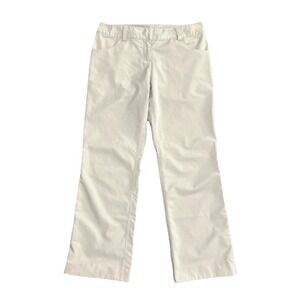 Adidas Climalite Golf Pants Beige Mid Rise Athletic Performance Womens Size 4